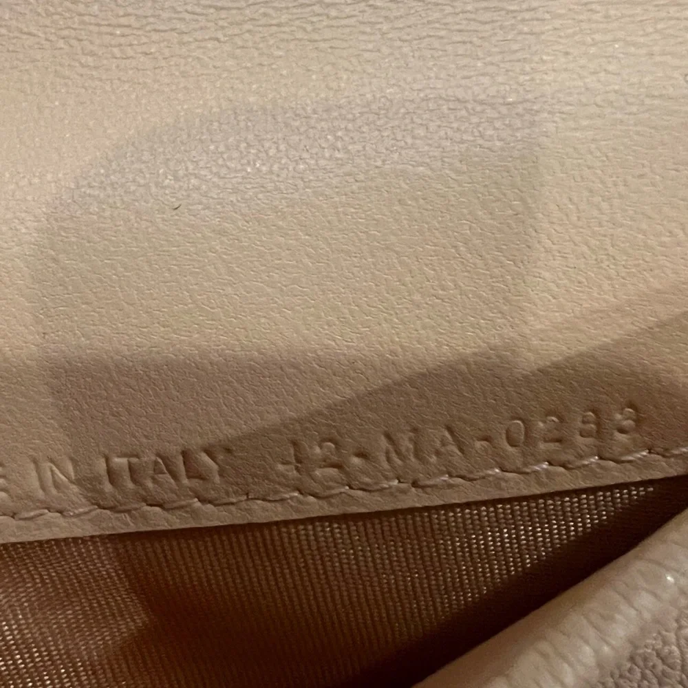 Price firm NEW Dior Beige Saddle Cosmos Zipped Card Holder